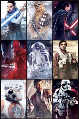 Produktbild von Star Wars The Last Jedi Poster Characters