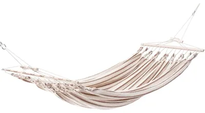 Produktbild von Chico Doppel-Stabhängematte Baumwolle beige-braun Hängematte
