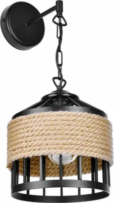 Produktbild von KOLOSEUM 1 Wandleuchte Lampe Rustikal Schwarz 1xE27