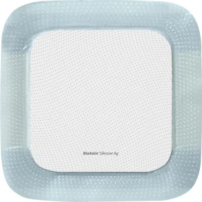 Produktbild von Biatain Silicone Ag Schaumverband 15x15 cm 5 St