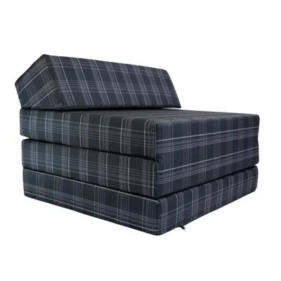 Produktbild von Klappmatratze Gästematratze mit Kopfteil VW GTD Muster Größe 200x70x10cm