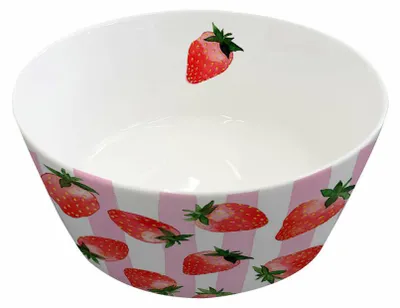 Produktbild von PPD Strawberry & Stripes Trend Bowl, Schüssel, Schale, Müslischale, New Bone China, Ø 15 cm, 160803288