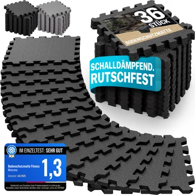 Produktbild von MONZANA Bodenschutzmatten Fitness 36 Stück