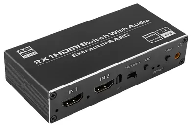 Obrázek produktu pro Rozbočovač 2x HDMI-HDMI + Audio ARC 4K SPH-SAE07
