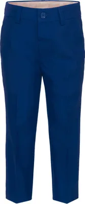 Product image of a pair of blue trousers.