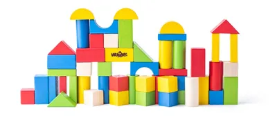 Image de Woody Blocs de couleur, 50 pièces WOODY 102190911