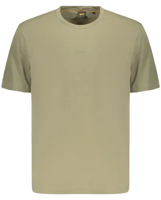 Produktbild von Grünes Herren T-Shirt aus Baumwolle mit Logo und Relax-Passform