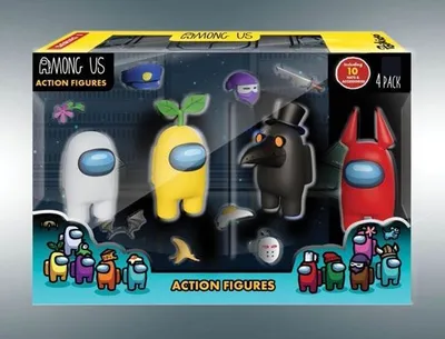 Produktbild von PMI Among Us 4er-Pack Crewmates Actionfiguren 12 cm PMI-AU6030