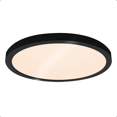 Produktbild von Goliving Deckenleuchte - Plafonniere - LED - Warmweiß - Schlafzimmer - Wohnzimmer - Ø23cm - Schwarz