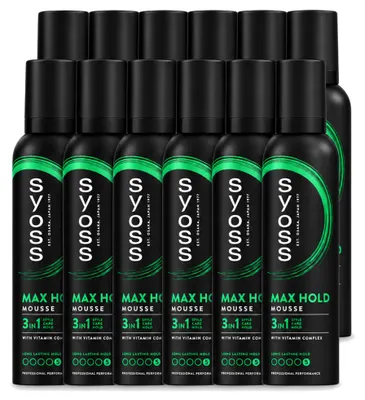 Image de 12 x Mousse capillaire Syoss Keratin - 250 ml - Pack économique - 12 pièces