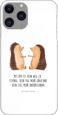 Produktbild von Mr. & Mrs. Panda Iphone 11 Pro Handyhülle Igel Liebe - Weiß - Geschenk, Premium Kunststoff, Freund, Freundin, Verheiratet, Hochzeit, Handy Case