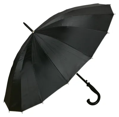 Produktbild von Clayre & Eef Erwachsenen-Regenschirm Ø 100x80 cm Schwarz Kunststoff