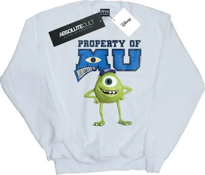 Produktbild von Disney - "Monsters University Property Of MU" Sweatshirt für Damen BI29582 (XXL) (Weiß)