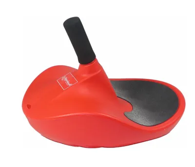 Produktbild von AlpenGaudi Zipfelbob - robuster Kunststoffrodel Schlitten für Kinder und Erwachsene mit einfacher Steuerung, rot, 57cm