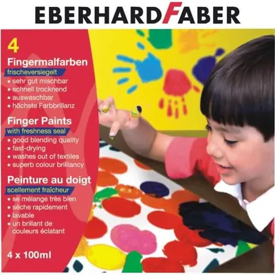 Produktbild von Eberhard Faber 578804, Blau, Grün, Rot, Gelb, Waschbar, 100 ml