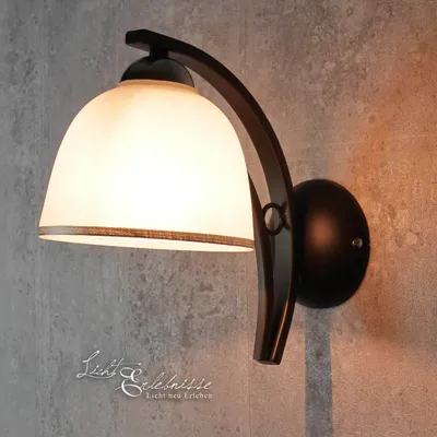 Produktbild von Moderne Wandlampe AVIA Schwarz Weiß Chrom Glas Metall E27 Wandleuchte Wohnzimmer Schlafzimmer Flur