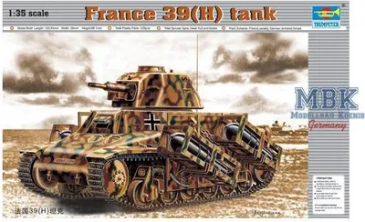 Productafbeelding van Trumpeter PzKpfw 39(H), schaal 1:35, modelnummer 00352