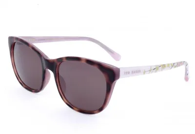 Zdjęcie produktu dla Okulary przeciwsłoneczne damskie Ted Baker TB1448 w kolorze żółwiowym/różowym, rozmiar 54/19/140