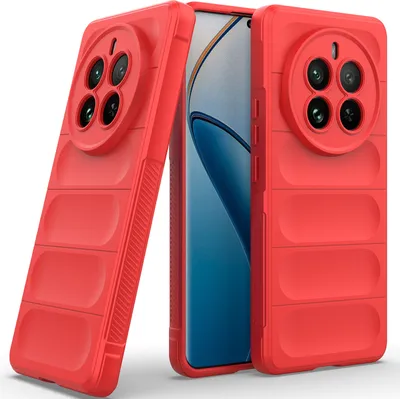 Obrázek produktu pro Pouzdro pro Realme 12 Pro / 12 Pro+ Měkké TPU Silikonové Nárazuvzdorné Ochranné Pouzdro červené