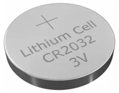 Image de Pile bouton lithium CR-2032, 3 V, adaptée aux montres, aux calculatrices et aux petits appareils électroniques