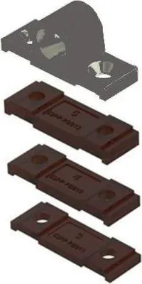 Produktbild von Bausatz hoher Türöffner ALMA - Ral 9006 Grau - 240K-CER-9006