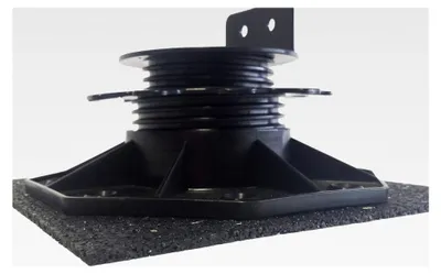 Produktbild von Gummiunterlage 100 Stück 250x250x3 mm für Terrassenbau