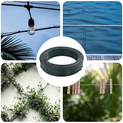 Immagine prodotto di vidaXL Filo per recinzione 250 m 0,9/1,4 mm acciaio nero-verde