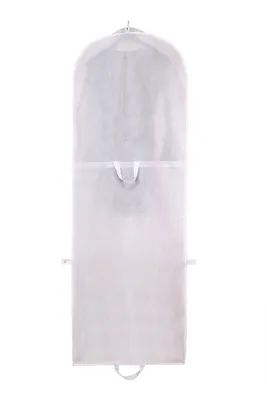 Obrázok produktu pre Ochranný obal na večerné šaty, biely, 180 cm, zips, kxb101