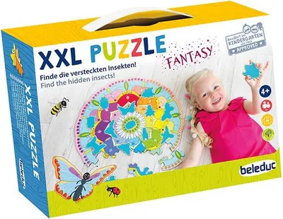 Produktbild von Beleduc Holzpuzzle Lernspielzeug Insekten bunt für Kinder
