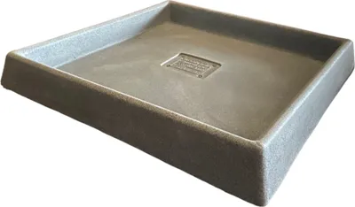 Produktbild von GARDENITALIA Garden Italia Quadratische Untertassenvasen aus Kunstharz LQR 51 cm. Innenraum 44 x 44 aus granitfarbenem Harz. Hergestellt in Italien für den Außenbereich – unzerbrechlich – frostbeständig – robust, 51