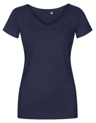 Produktbild von X.O By Promodoro - T-Shirt V-Ausschnitt für Damen LT3557 (XL) (Dunkelblau)