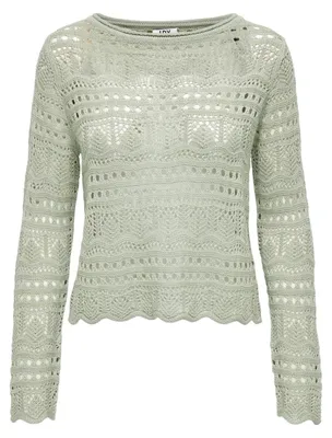 Produktbild von Weicher Pullover Strick Muster Design Top Legereres Oberteil | M
