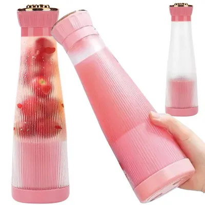 Obrázek produktu pro Verk 07304 Přenosný smoothie mixér 400 ml, růžový