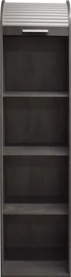 Produktbild von Jalousieschrank "Jalousieschrank" in graphit / weiß mit 2 Einlegeböden. Abmessungen (BxHxT) 46x192x44 cm