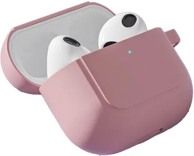 Produktbild von Pinke AirPods 3-Hülle – Hülle passend für AirPods 3 – Silikon-Schutzhülle – Airpods-Hülle – passend für Apple AirPods 3 – Pink – CHPN
