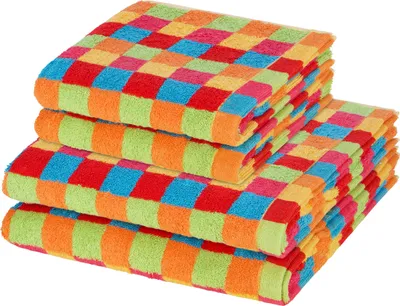 Produktbild von Cawö Lifestyle 2 X Handtuch 2 X Duschtuch im Set Weich und pflegeleicht, Farbenfrohes Design, Hochwertige Qualität 4er Set