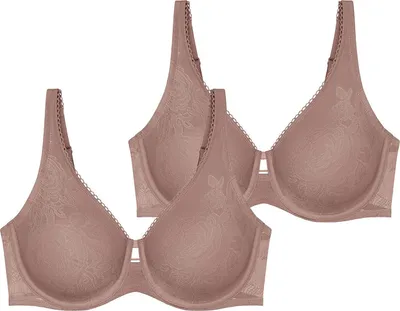 Produktbild von Triumph Damen Bügel-BH Wild Rose Sensation 2-Pack chocolatemousse - Größe 90D