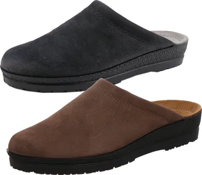 Produktbild von Rohde 2762 Neustadt-H Herren Hausschuhe Pantoffeln Weite G 1/2, Größe:44 EU, Farbe:Schwarz