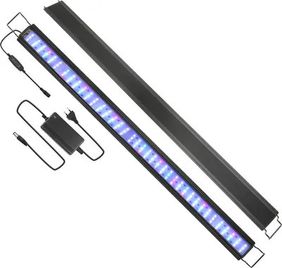 Immagine prodotto di Jiubiaz 45W LED acquario con timer mollusco top luce illuminazione RGB, 107-130cm