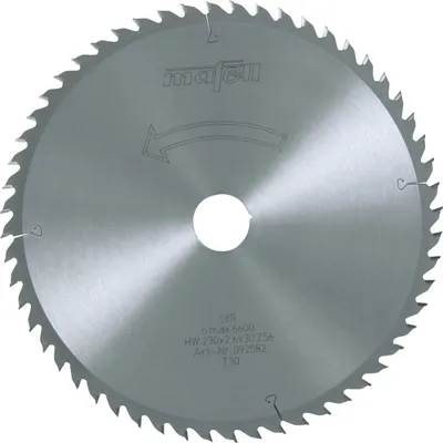 Produktbild von mafell Sägeblatt-HM 230 x 2,6 x 30 mm Z 56 WZ für Weichfaserplatten und Querschnitte (KSP 85 Fc) - 092582