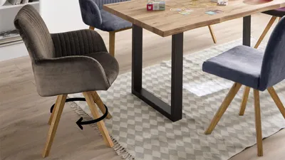 Produktbild von Armlehnenstuhl Oklahoma Drehstuhl Stoff cappuccino