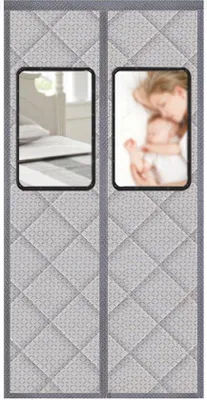 Zdjęcie produktu dla Magnetyczna kurtyna drzwiowa – izolacyjna, wiatroodporna, łatwa w czyszczeniu, 150 x 220 cm