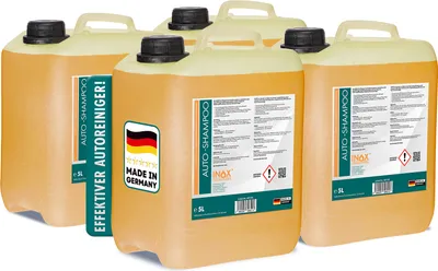 Produktbild von INOX® Nano Autoshampoo 4x 5L Autowäsche Autoreiniger Konzentrat mit Abperleffekt
