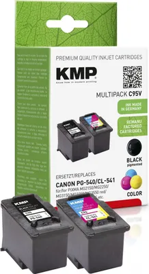 Produktbild von KMP C95V  schwarz, color Druckköpfe kompatibel zu Canon PG-540/CL-541, 2er-Set