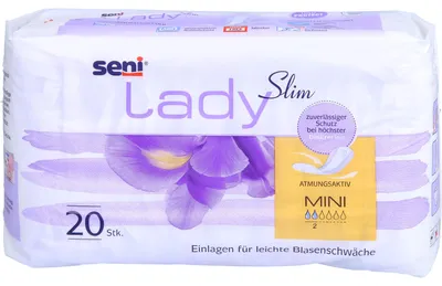 Produktbild von Seni Lady Slim mini Inkontinenzeinlagen, 20 St. Einlagen
