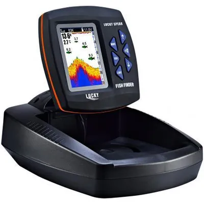 Produktbild von Echolot Spear FF918C-WL 3,5 Zoll kabellos Farbdisplay Zoom 200 kHz 45 Grad