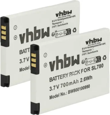 Produktbild von vhbw 2x Akku Ersatz für Siemens Gigaset V30145-K1310-X445 für schnurlos Festnetz Telefon (700 mAh, 3,7 V, Li-Ion)