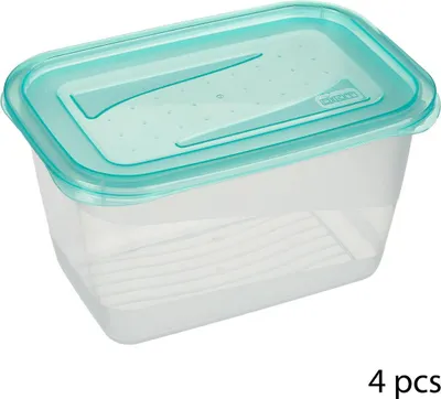 Produktbild von Tiefkühldosen 750 ml 4 Stück Five® - Transparent - Gefriergeeignet