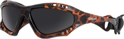 Produktbild von Glogglz® Finz Polarisierte Sport-Sonnenbrille - Braun - Leopardenmuster - Anti-Beschlag - Ideal für Aktive Sportarten und Wassersport