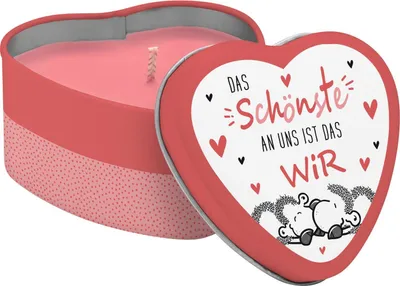 Produktbild von Herzkerze Motiv "Das Schönste an uns ist das Wir"